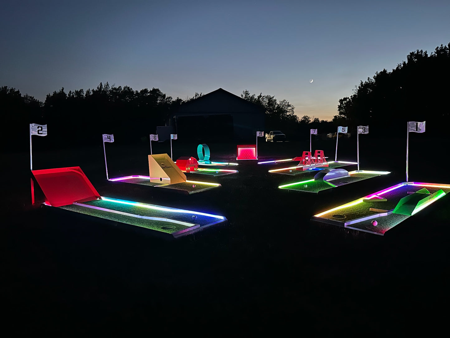 9-Hole Course 2nd Generation LED & Premium Obstacles